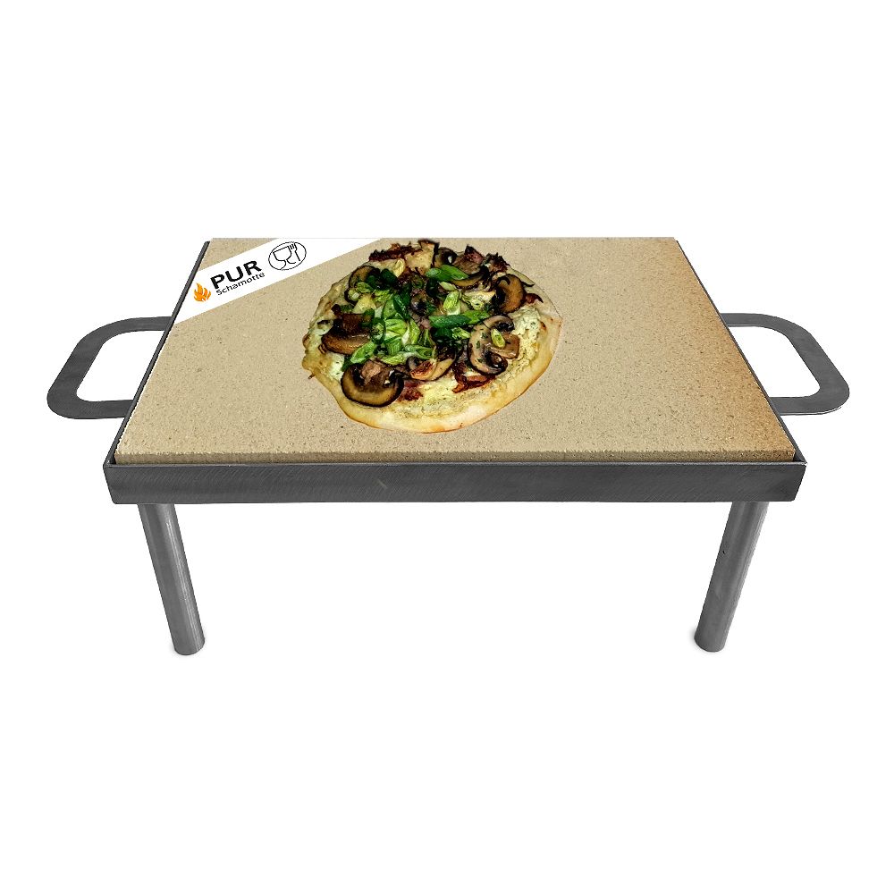 Pizzastein Kamineinsatz Mit Fussen 40 X 30 Xm