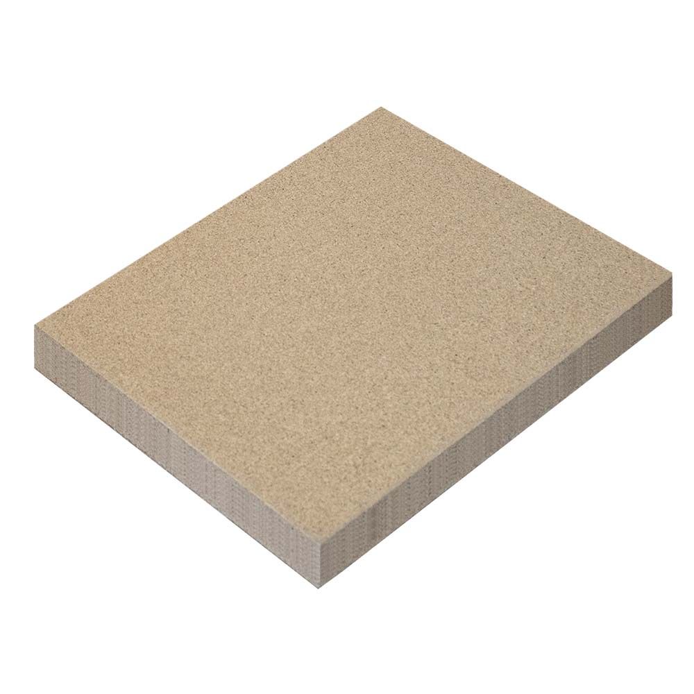 Schamotte Ersatz Vermiculit Platte 375 x 500 x 20 mm Ofen Kamin Auskleidung 