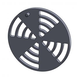 Kaminrost / Ascherost Ø 180x15mm » Nordpeis**