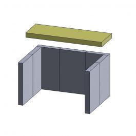 Heizgasumlenkplatte Für Techfire Kaminöfen | 420x270x25mm Vermiculite | Feuerfeste Ersatzplatte