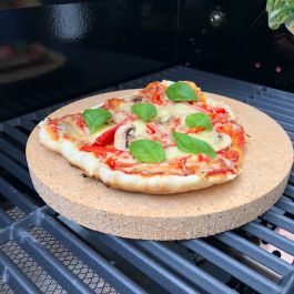 Pizzastein für den Grill aus Schamotte rund Ø 490x30mm