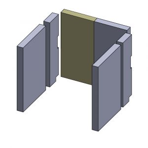 Feuerraumauskleidung Rückwandstein links 320 x 160 x 30 mm Brennraum Ersatzteil, Flamado | schamotte-shop.de
