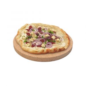Pizzastein rund Ø 29 x 2,5 cm| lebensmittelecht | PUR Schamotte | Schamotte-Shop.de