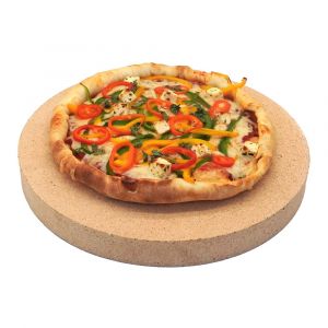 Pizzastein rund Ø 44 x 5 cm| lebensmittelecht | PUR Schamotte | Schamotte-Shop.de