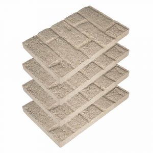 Vermiculite Platte Sandsteinoptik | Brandschutzplatte | Flamado | Schamotte-Shop.de