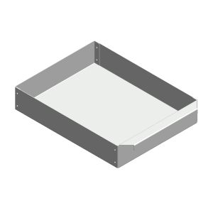Aschekasten aus Stahlblech 225x290x55mm | Caminos Janus** | Flamado | Schamotte-Shop.de