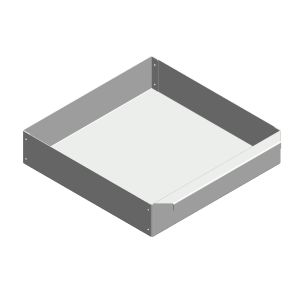 Aschekasten aus Stahlblech 275x275x60mm | Caminos Fun** | Flamado | Schamotte-Shop.de
