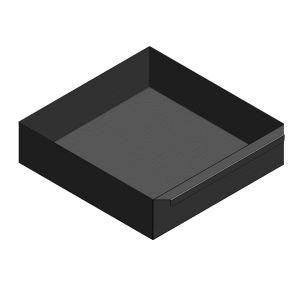 Aschekasten aus Stahlblech 317x325x85mm | Caminos Aetna** | Flamado | Schamotte-Shop.de