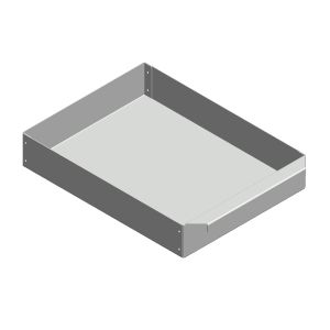 Aschekasten aus Stahlblech 232x305x54mm | Justus Kaskade 8** | Flamado | Schamotte-Shop.de