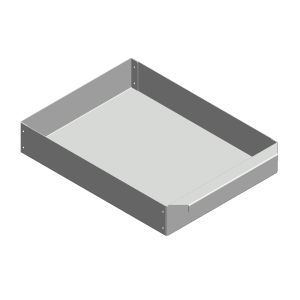 Aschekasten aus Stahlblech 232x305x54mm  Oranier  Flamado  Schamotte-Shop.de
