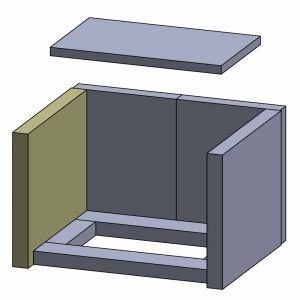 Feuerraumauskleidung Wandstein links | passend für Haas+Sohn** | Schamotte-Shop.de