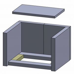 Feuerraumauskleidung Bodenstein links | passend für Haas+Sohn** | Schamotte-Shop.de