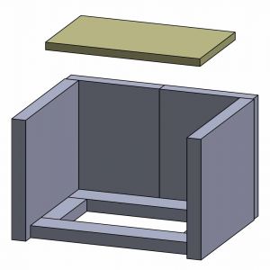 Feuerraumauskleidung Heizgasumlenkplatte | passend für Haas+Sohn** | Schamotte-Shop.de