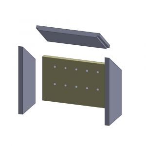 Feuerraumauskleidung Rückwandstein 471 x 302 x 30 mm Brennraum Ersatzteil, Flamado | schamotte-shop.de