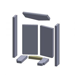 Bodenstein hinten 184 x 56 x 30 mm Brennraum Ersatzteil passend für Oranier** | schamotte-shop.de
