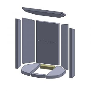 Bodenstein hinten 154 x 37 x 30 mm Brennraum Ersatzteil passend für Oranier** | schamotte-shop.de
