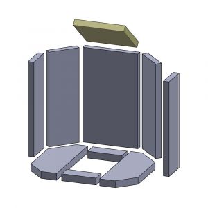 Heizgasumlenkplatte 220x195x25mm » Oranier**