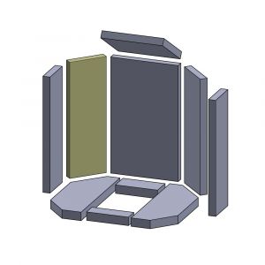 Wandstein hinten 410x135x25mm » Oranier**Tampere