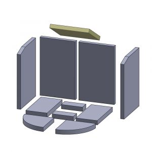 Heizgasumlenkplatte 270x230x25mm » Oranier**