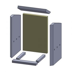 Rückwandstein 450x300x30mm (Schamotte) passend für Drooff **