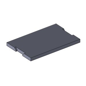 Heizgasumlenkplatte 430 x 272 x 25 mm (Vermiculite) passend für Aduro 7 **