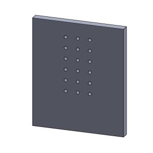 Rückwandstein 400x340x30mm (Schamotte) passend für Eurotherm **
