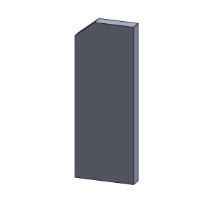 Wandstein hinten links/rechts 400x150x30mm (Schamotte) passend für Eurotherm **