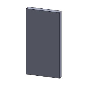 Wandstein vorne link/rechts 400x205x30mm (Schamotte) passend für Eurotherm **