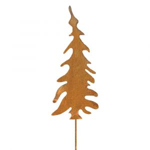 Weihnachtsdeko Trend für drinnen und draußen | Tannenbaum Weihnacht | Edelrostoptik