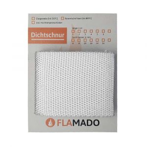 Dichtband flach Glasgewebe 100x2mm x 1m | Flamado | Schamotte-Shop.de