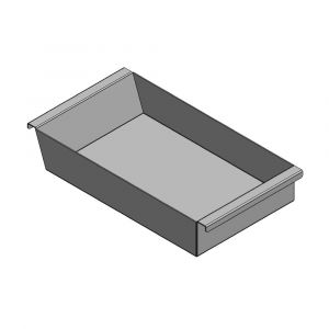 Aschekasten aus Stahlblech verzinkt 430x260x80 mm | Schmid** | Flamado | Schamotte-Shop.de