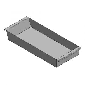 Aschekasten aus Stahlblech verzinkt 580x260x80 mm | Schmid** | Flamado | Schamotte-Shop.de