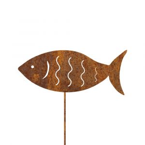 Edelrost Fisch mit Stecker » Schamotte-Shop.de