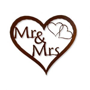 Edelrost Mrs. and Mr. Aufhänger