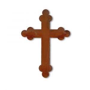 Edelrost Kreuz gotisch Aufhänger
