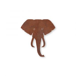 Edelrost Elefant Wandbild