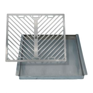 Grillwanne und Grillrost im Set 34,0 x 26,5 cm passend für Beefer**