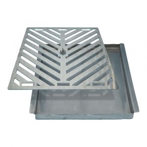 Grillwanne und Grillrost im Set 27,5 x 29,5 cm passend für Integrill**