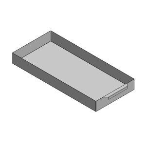 Aschekasten 597x275x65mm, passend für Esch** Kamine