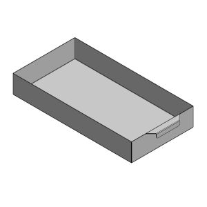 Aschekasten 419x219x65mm passend für Esch **