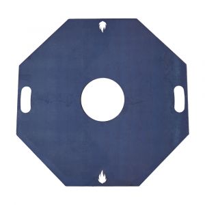 Feuerplatte / Grillplatte / Grillring 8-eckig Ø 80 cm aus 4 mm Stahl für die Feuertonne