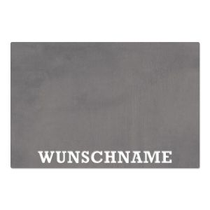 Grillplatte aus Stahl mit Wunschnamen 60 x 40 cm Schamotte-Shop.de