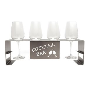 Getränkehalter aus Edelstahl Schamotte-Shop.de