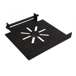 Luftverteilerklappe + Bolzen für Scharnier 130 mm passend für Gerco** Kamine| günstig | schamotte-shop.de