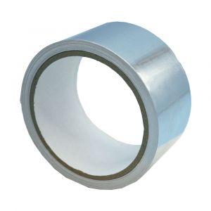 Aluminium Klebeband I silber I 50mm x 10m I 1 Rolle I Hochtemperatur Kleber I schwer entflammbar