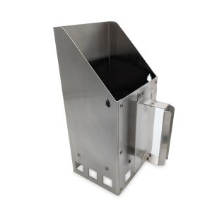 Anzündkamin aus Edelstahl » für Holzkohlegrills