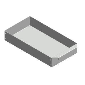 Aschekasten aus Stahlblech 175x325x55mm  Oranier Kiruna  Flamado  Schamotte-Shop.de
