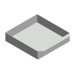 Aschekasten aus Stahlblech 270x277x60mm | Caminos Tripolis** | Flamado | Schamotte-Shop.de
