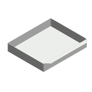 Aschekasten aus Stahlblech 307x257x50mm | Caminos Zeus** | Flamado | Schamotte-Shop.de