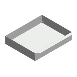 Aschekasten aus Stahlblech 349x285x65mm  Caminos Automat  Flamado  Schamotte-Shop.de